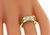 Estate Princess Cut Diamond 18k Yellow Gold Engagement Ring