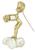 baroque pearl gold cupid pin