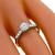 Circa 1938 0.65ct Old Mine Cut Diamond 14k Yellow & White Gold Engagement Ring 