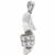 diamond 10k white gold pendant 2