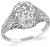 edwardian round cut diamond engagement ring 1
