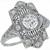 edwardian diamond platinum ring 1