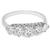 5 stone diamond platinum ring 3