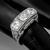 vintage 1.70ct diamond 18k gold anniversary ring on model photo