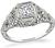 Edwardian GIA Certified 0.72ct Diamond Engagement Ring