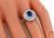 estate 0.51ct sapphire 0.44ct diamond ring photo 2