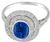 estate 0.51ct sapphire 0.44ct diamond ring photo 3