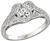 Estate 0.65ct Diamond Engagement Ring