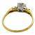 Diamond 14k Yellow & White Gold Engagement Ring 