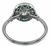 Platinum 0.87ct Diamond Emerald Engagement Ring
