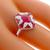 ruby diamond 18k white gold ring 2