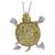 fancy diamond 18k white gold turtle pin/ pendant 1