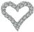 Estate 1.00ct Diamond Heart Pendant Photo 1