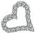 Estate 1.00ct Diamond Heart Pendant Photo 2