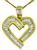 Estate 1.10ct Diamond Heart Pendant Photo 1