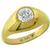 14k yellow gold diamond gypsy ring 1