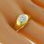 14k yellow gold diamond gypsy ring 2