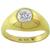 14k yellow gold diamond gypsy ring 3