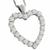 diamond 14k white gold heart necklace 1