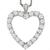 diamond 14k white gold heart necklace 2