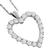 diamond 14k white gold heart necklace 3