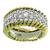 platinum 18k yellow diamond cluster ring 3