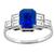 Ceylon Sapphire Diamond Engagement Ring