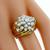 Diamond Cluster 18k Yellow Gold Ring