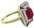 Estate 2.23ct Ruby 0.30ct Diamond Ring Photo 3