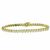 diamond 14k yellow gold tennis bracelet 3