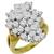 3.25ct Diamond Cluster Gold Cocktail Ring 1