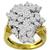 3.25ct Diamond Cluster Gold Cocktail Ring 3