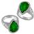 14k white gold emerald and diamond ring 3