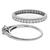 Diamond Ring &  Eternity Wedding Band Set