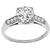 1900s Diamond Platinum Engagement Ring