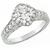 diamond 14k white gold engagement ring  1