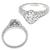 diamond 14k white gold engagement ring  3