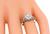 Edwardian Style Old Mine Cut Diamond Platinum Engagement Ring