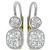  GIA 2.02cttw Diamond Platinum Gold Earrings 1