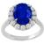 Sapphire Diamond Engagement Ring 