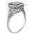 0.66ct Diamond Art Deco Engagement Ring
