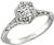 GIA Certified 0.86ct Diamond Engagement Ring Photo 1