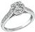 GIA Certified 1.00ct Diamond Engagement Ring Photo 1