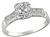 GIA Certified 1.08ct Diamond Engagement Ring