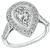 GIA Certified 1.08ct Pear Shape Diamond Engagement Ring