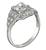 1.38ct Diamond Art Deco Engagement Ring