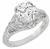 gia certified 1.39ct diamond vintage engagement ring photo 1