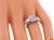 Emerald Cut Diamond Platinum Engagement Ring