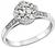 Vintage GIA Certified 1.38ct Diamond Engagement Ring Photo 1