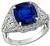 GRL Certified 8.18ct Sapphire GIA Certified 1.99ct Diamond Ring Photo 1